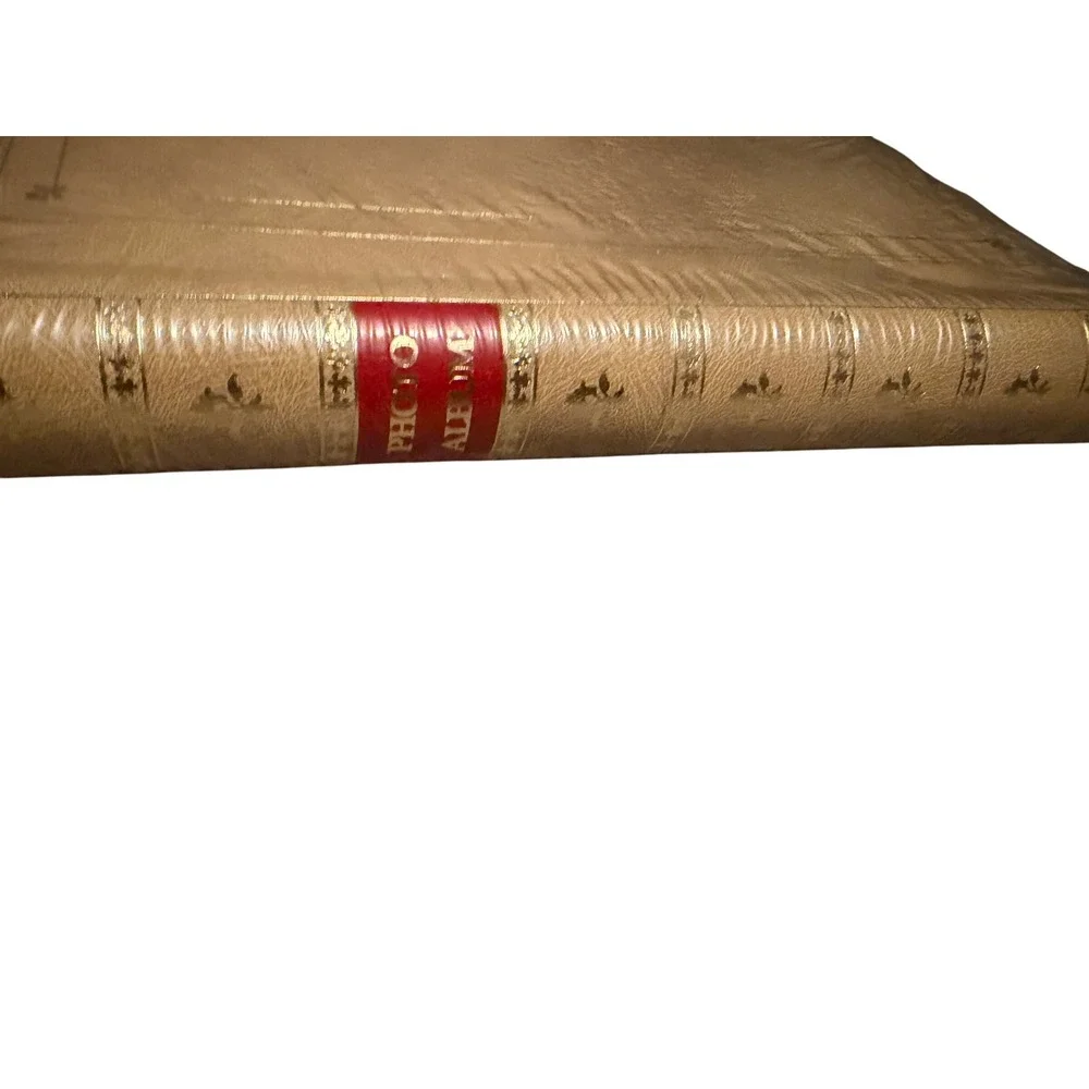 Pioneer Photo Album BDP-35 Tan Gold Vinyl Holds 300 4x6 Photos Bi-Directional